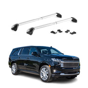 2021-2025 Chevrolet Suburban Roof Rack Cross Bars Black Carrier 2 Pcs
