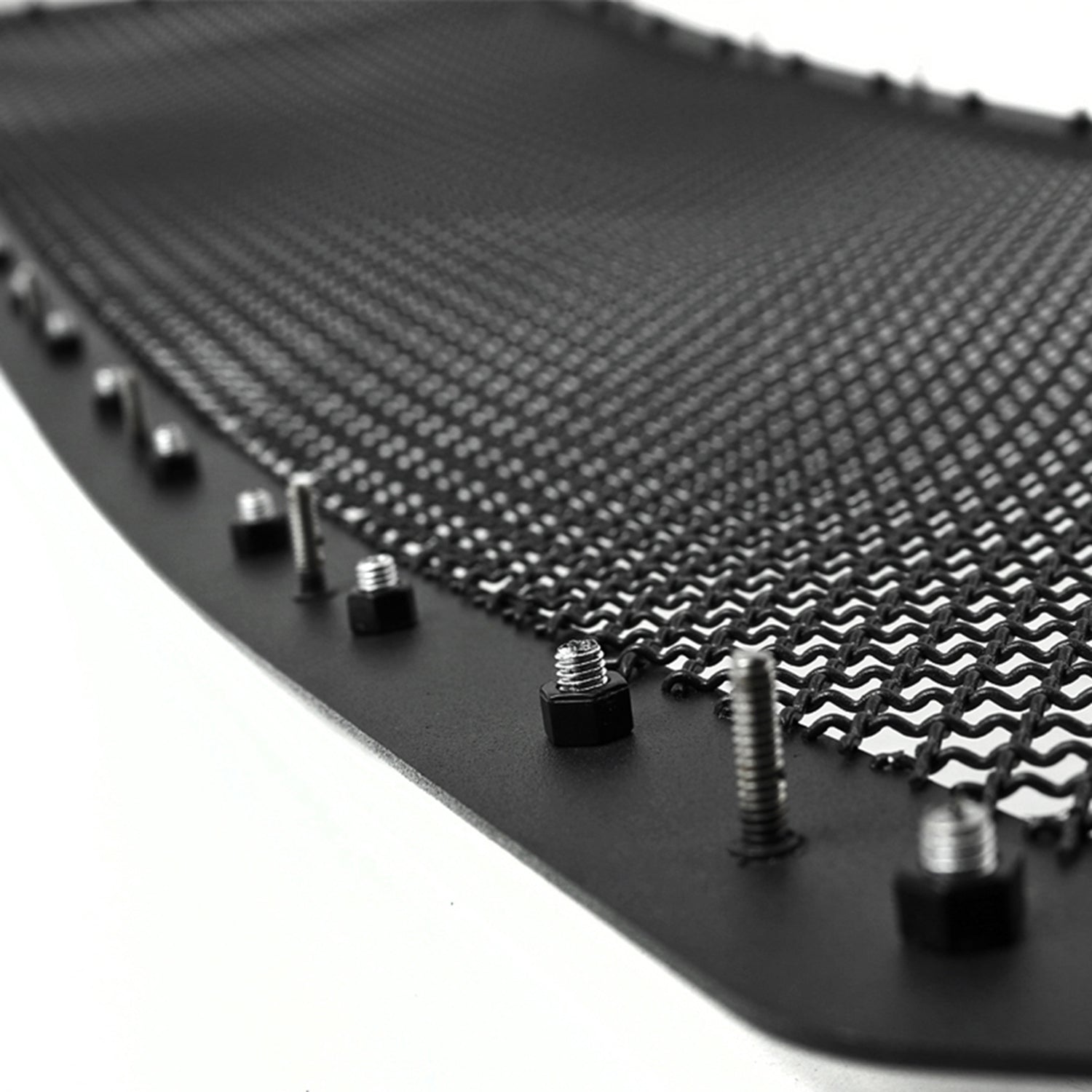 2011-2016 Ford F-250/350/450/550 Rivet Black Steel Mesh Grille Center Insert