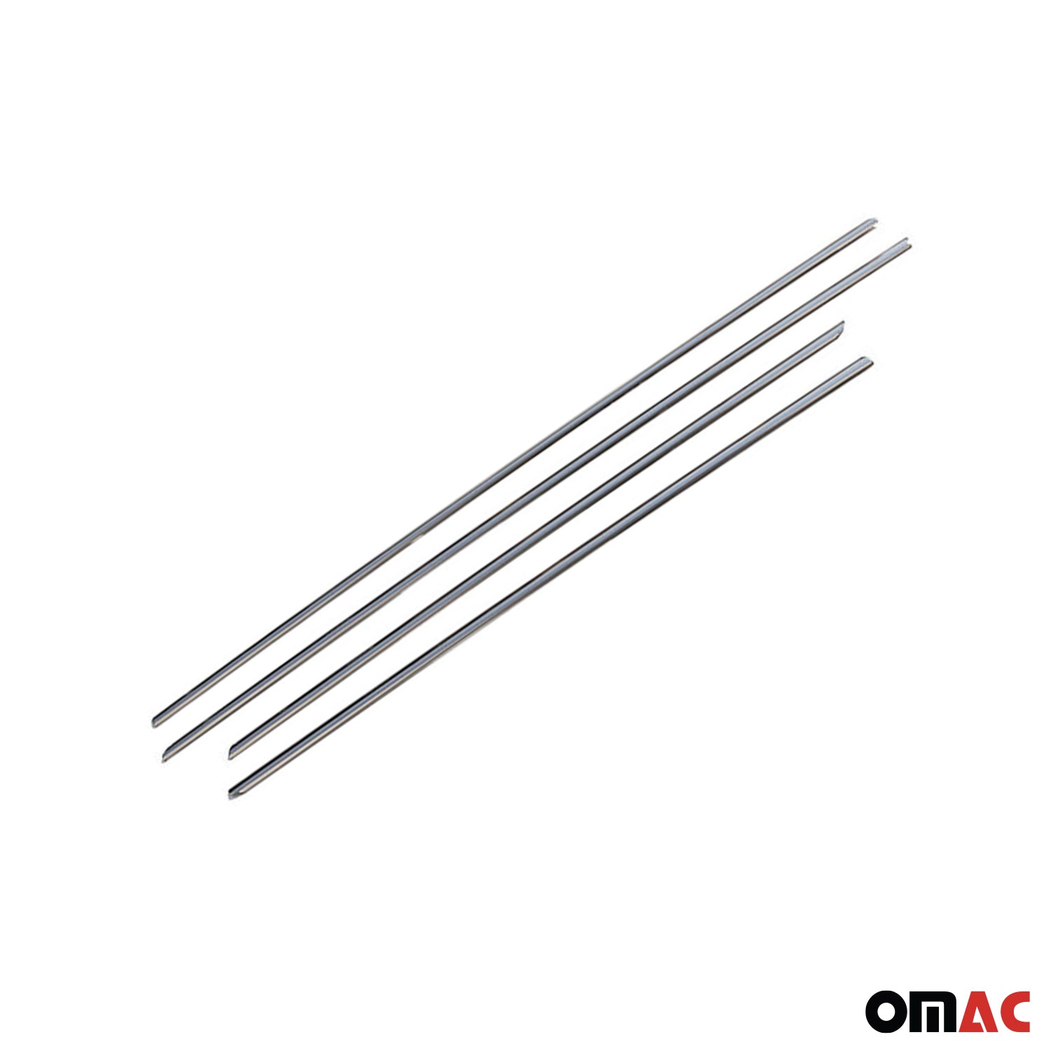 2012-2019 BMW 1 Series F20 Window Molding Trim Streamer Stainless Steel 4x