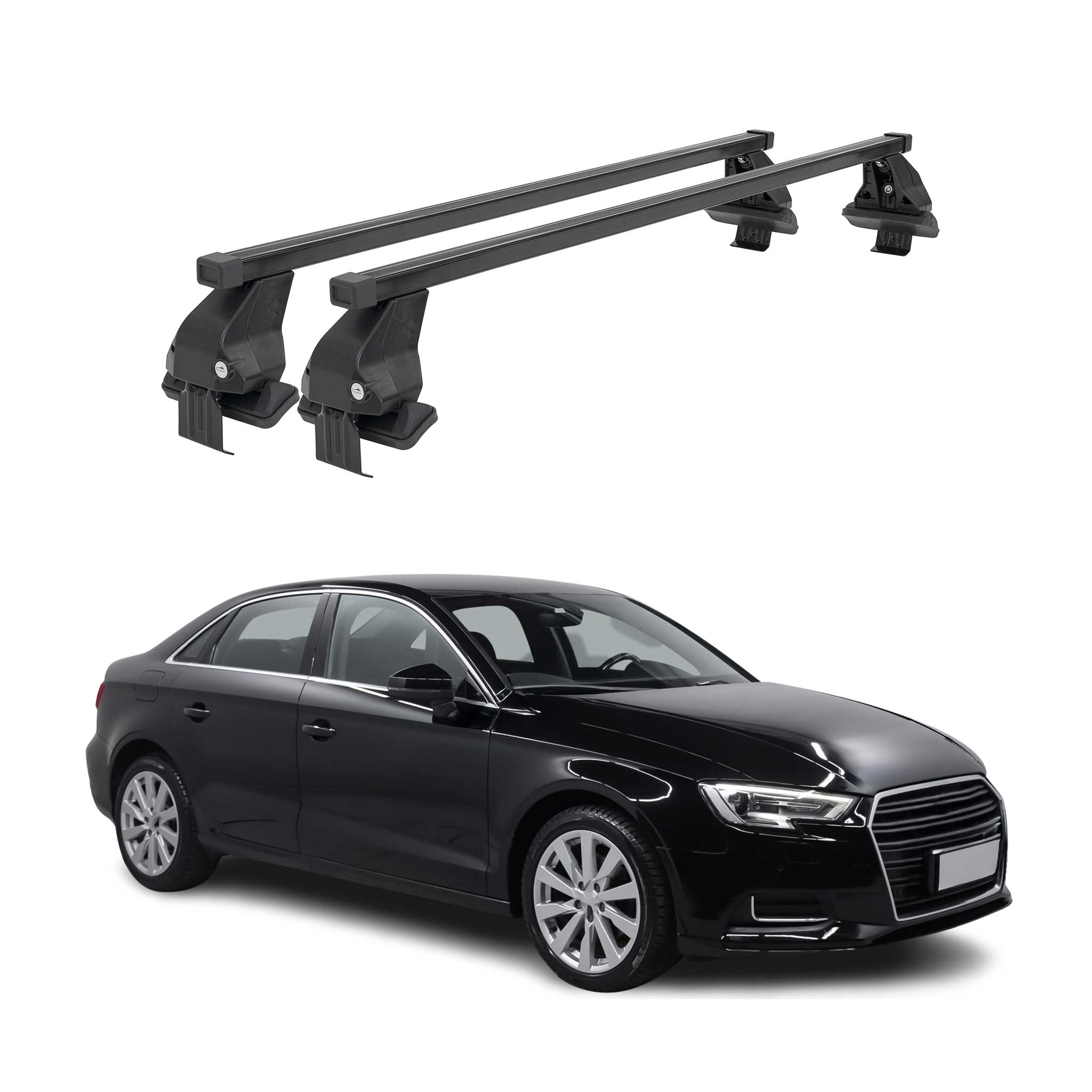 2015-2020 Audi A3 S3 Sedan Roof Rack Cross Bars Luggage Carrier 2 Pcs