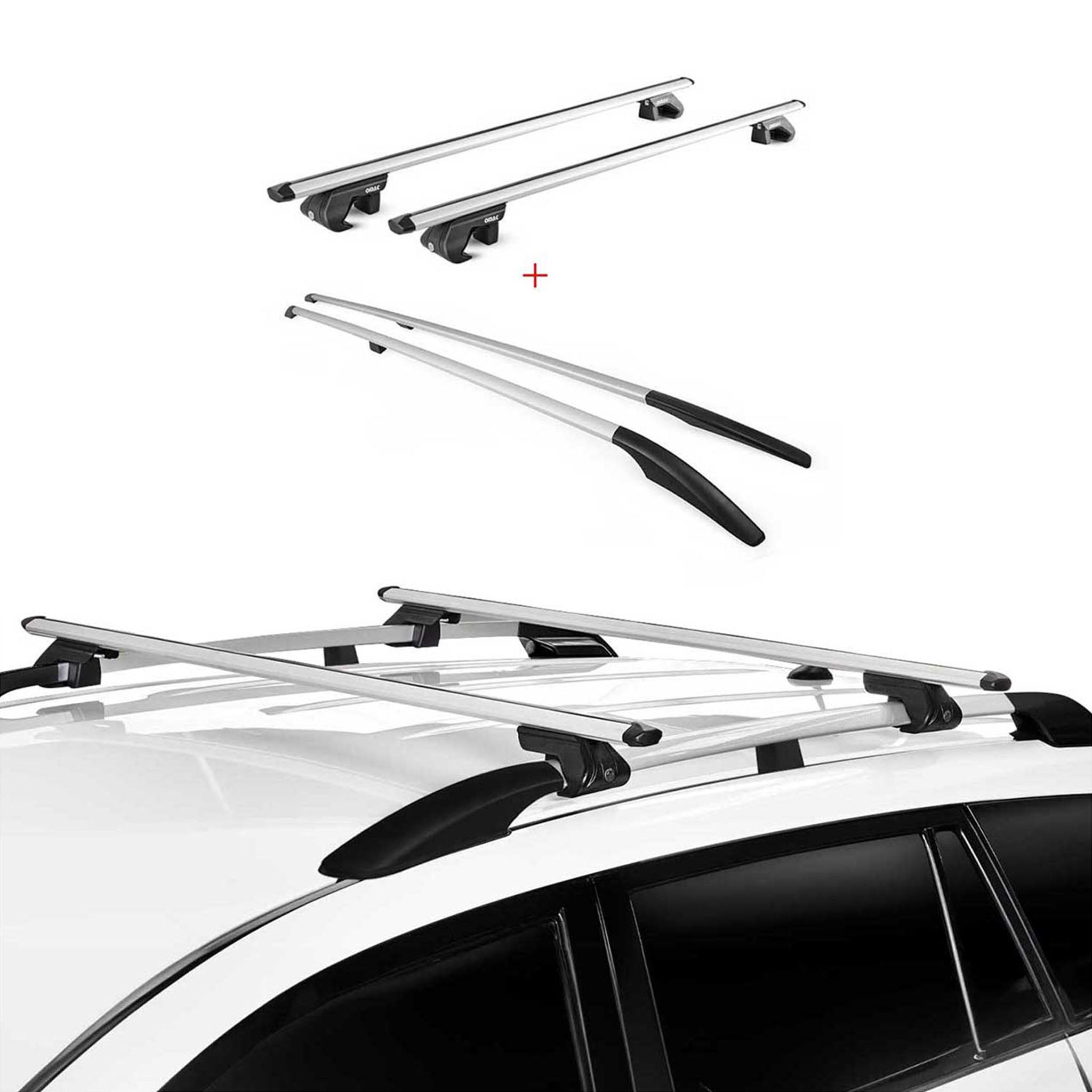 2004-2010 VW Touareg Roof Racks & Roof Rack Rails Silver