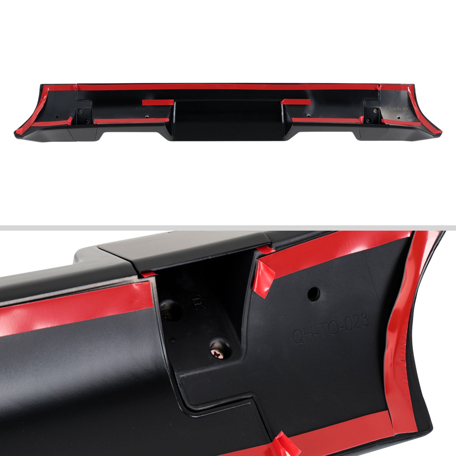 2014-2021 Toyota Tundra Rear Roof Matte Black Truck Spoiler Wing Kit