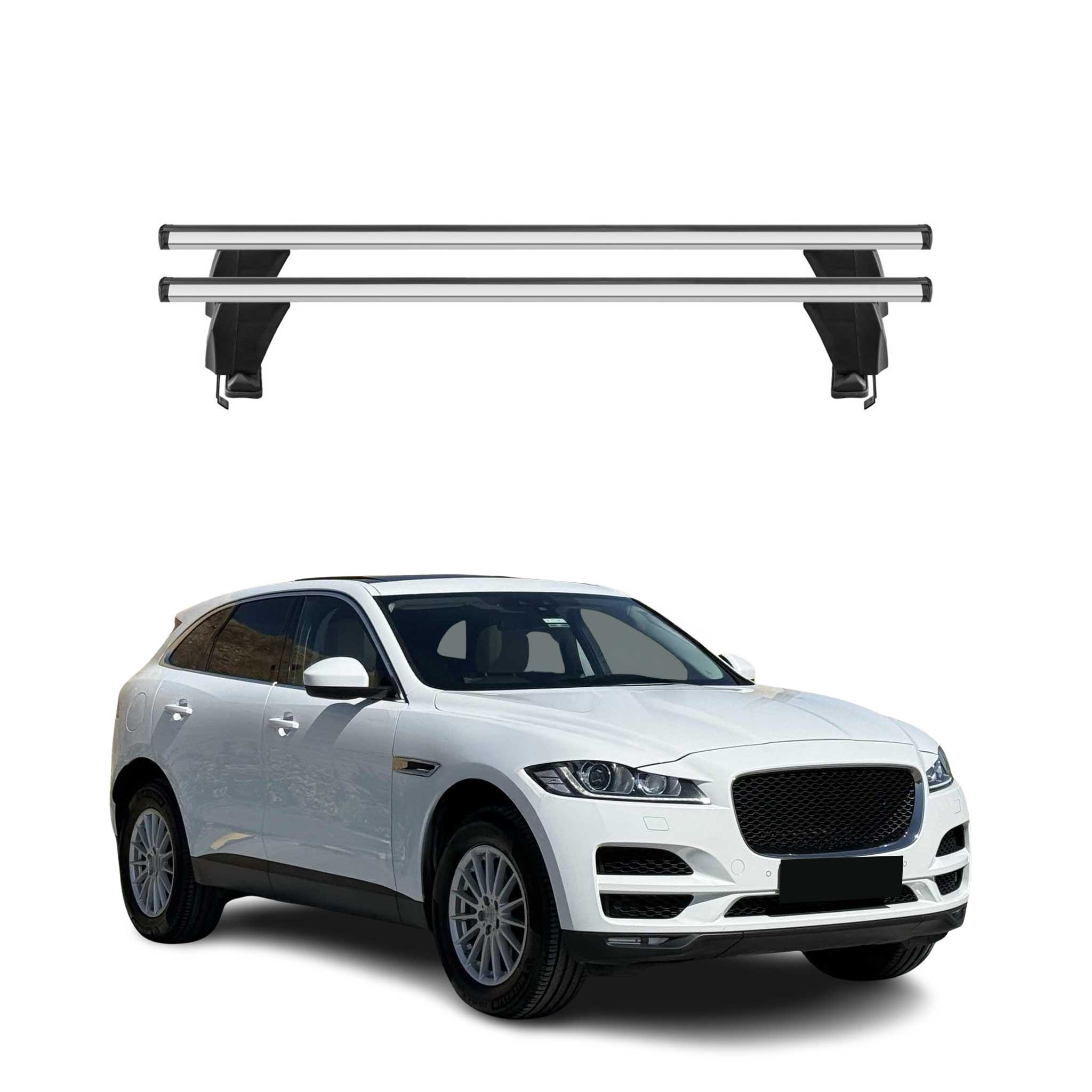 2017-2026 Jaguar F-Pace Roof Rack Cross Bars Silver