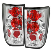 2004-2015 Nissan Titan Tail Lights Chrome Housing/Clear Lens