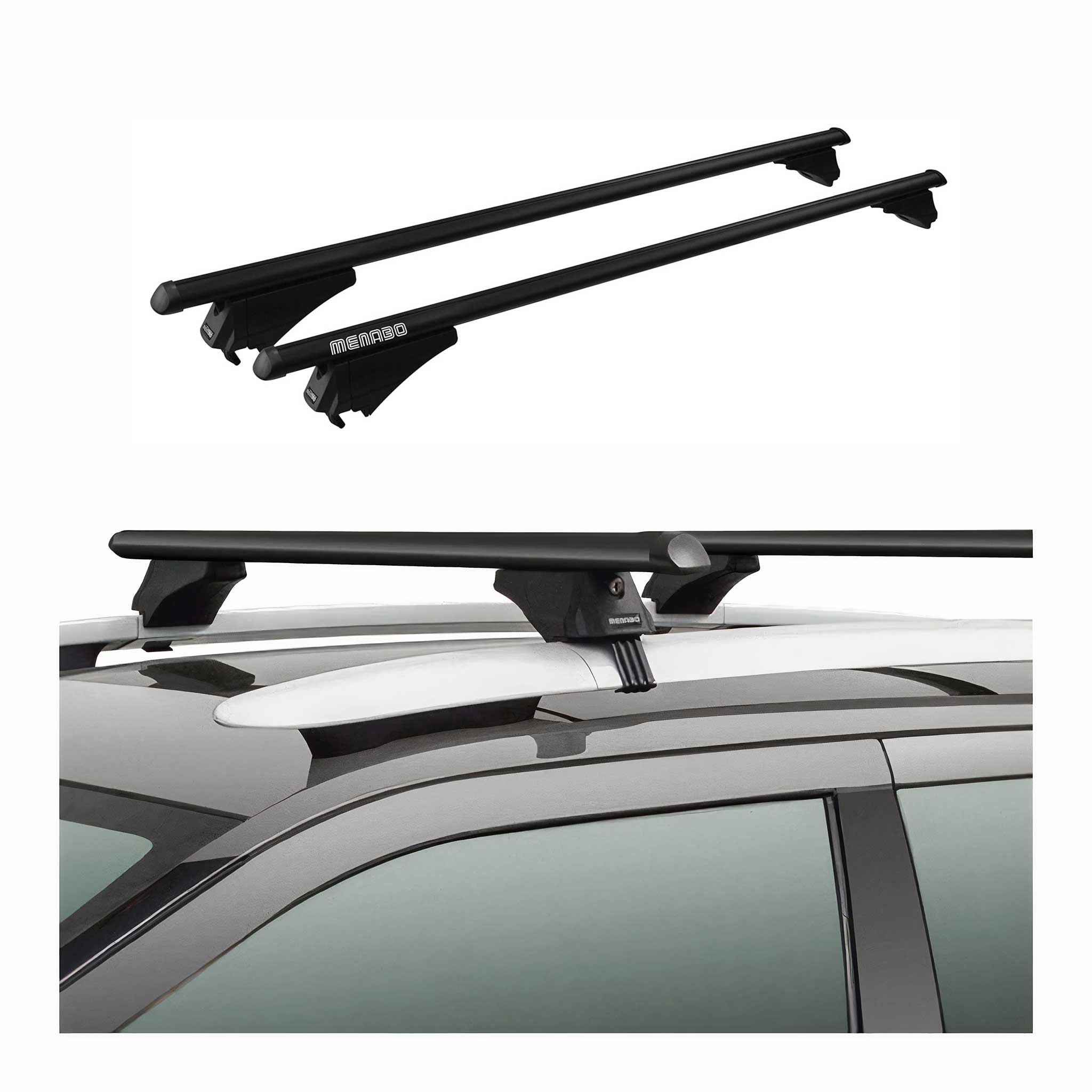 2015-2019 Land Rover Discovery Sport Roof Rack Cross Bars Black