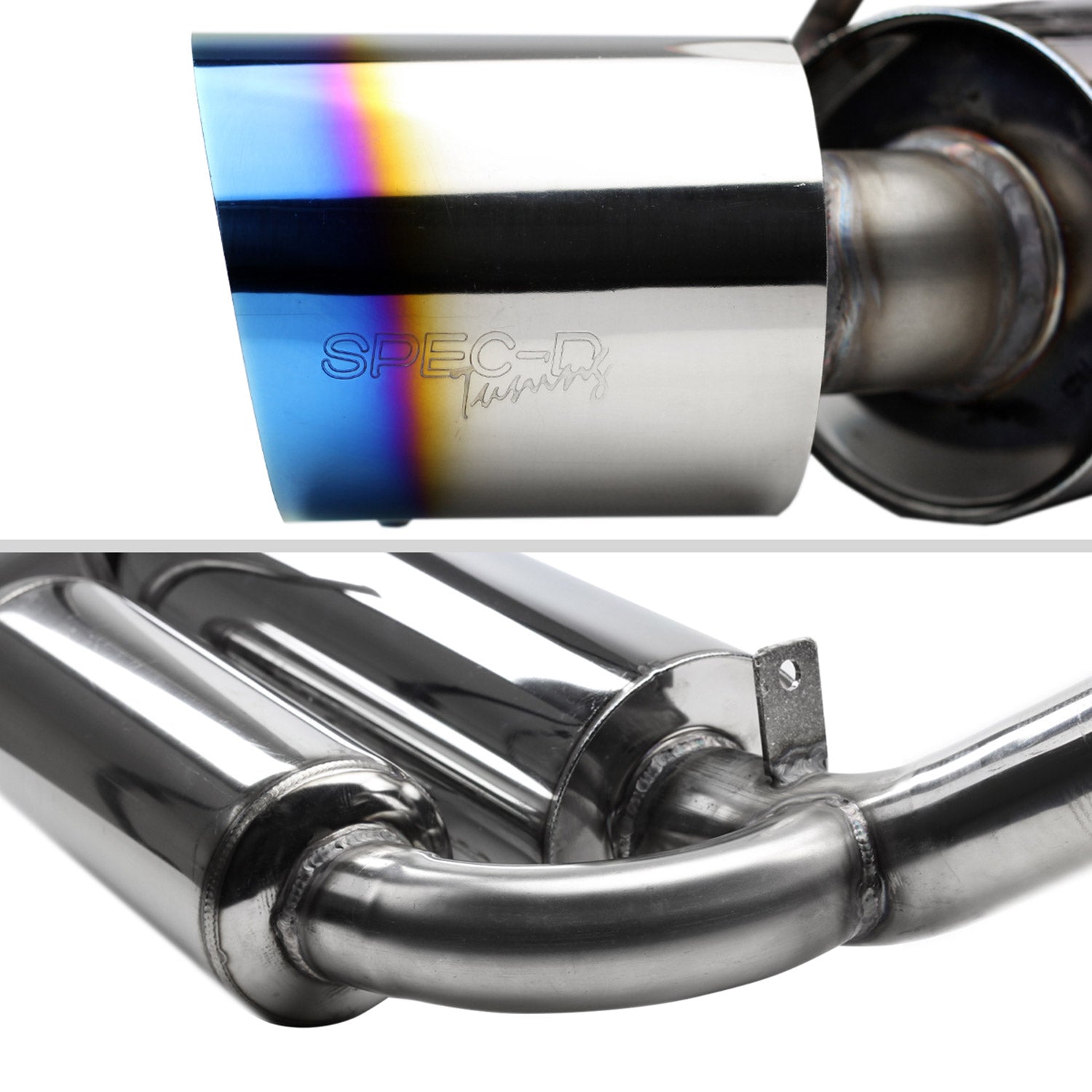 2003-2009 Nissan 350Z Coupe/Convertible Steel Dual Catback Exhaust Burnt Tips