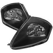 2000-2005 Mitsubishi Eclipse Factory Style Crystal Headlights Matt Black/Clear