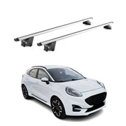 Roof Rack Cross Bars Luggage Carrier for Ford Puma 2019-2024 Alu Silver Grey 2x
