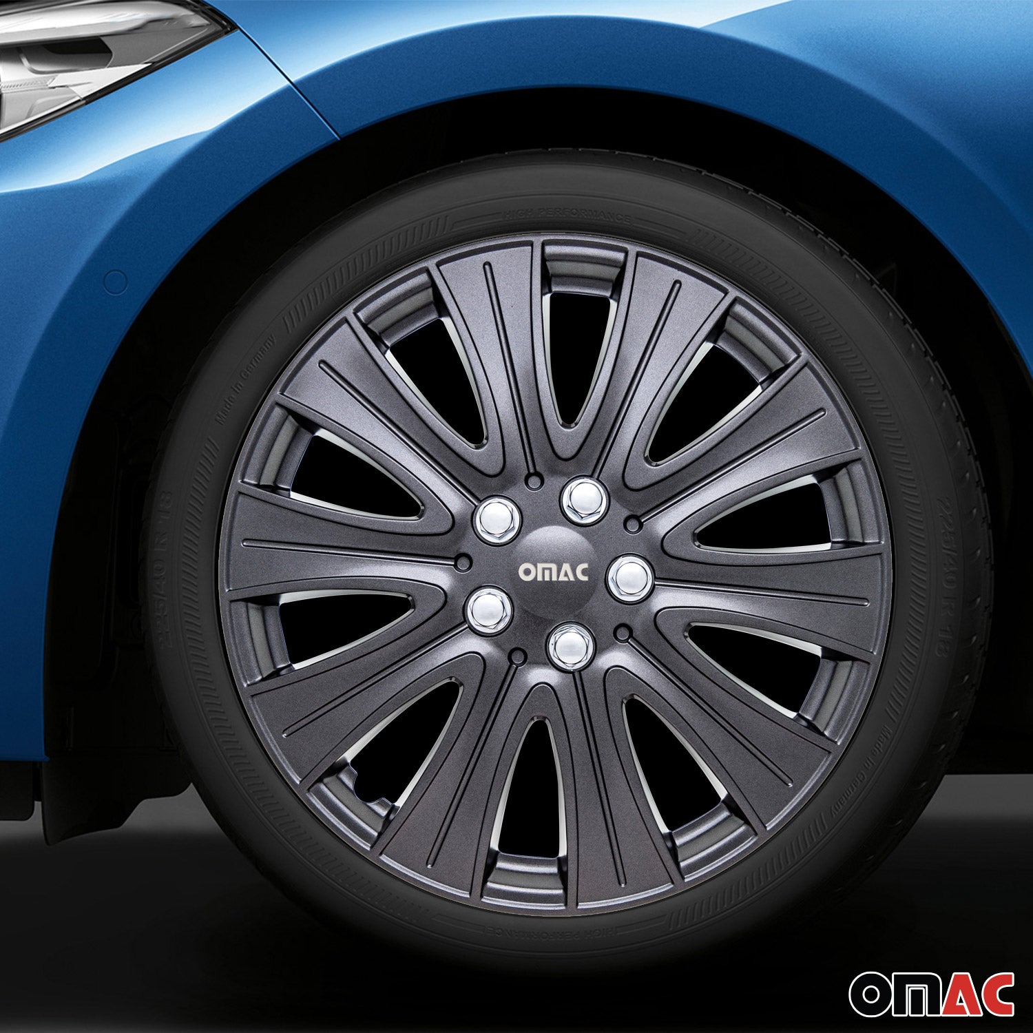 16" Hub Caps for Ford Transit 150 250 350 2015-2025 Metal Silver 4x Wheel Covers