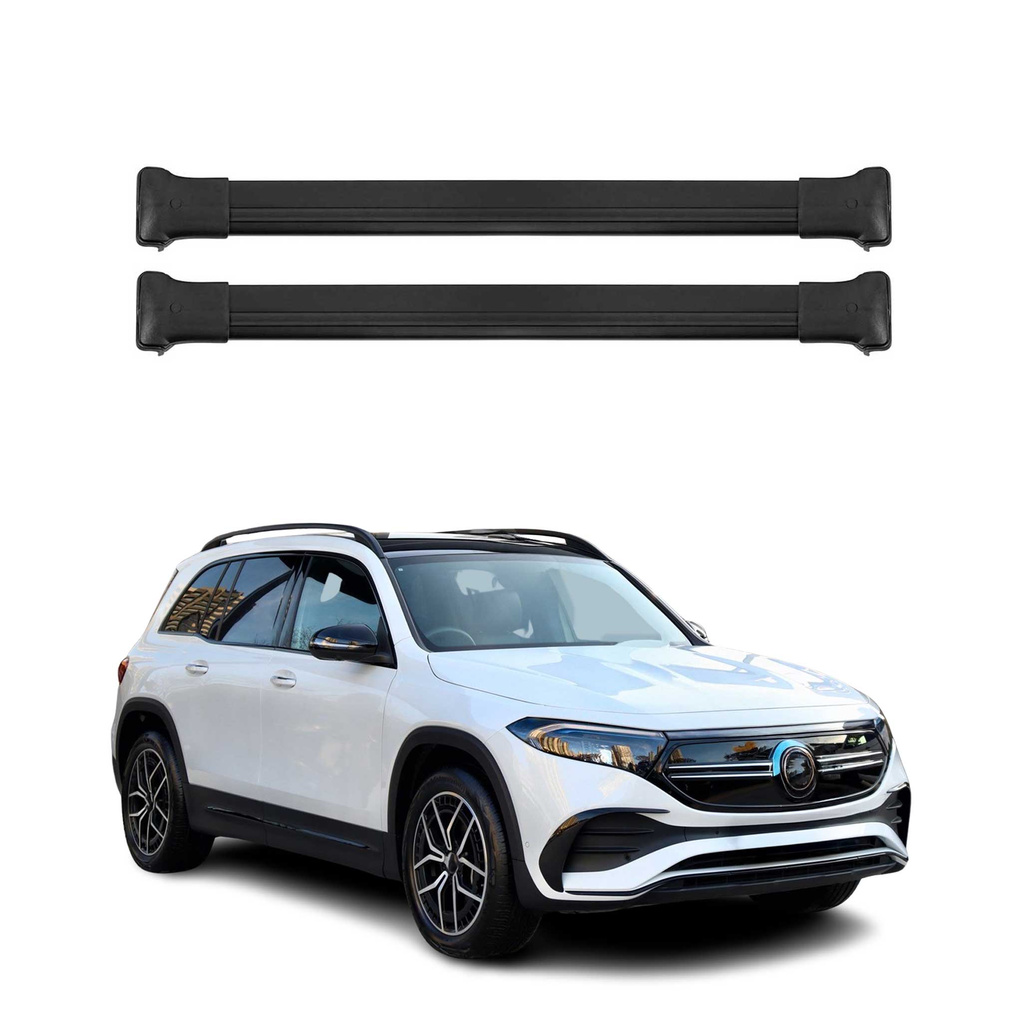 Roof Rack Cross Bars Luggage Carrier for Mercedes EQB 2022-2026  Black 2Pcs