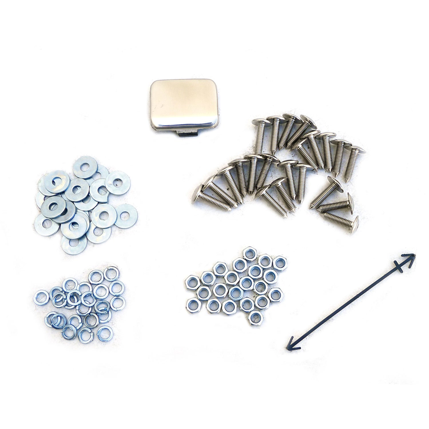 2006-2008 Mercedes Benz W164 ML350 Front & Rear Chrome S.Steel Skid Plate Kit