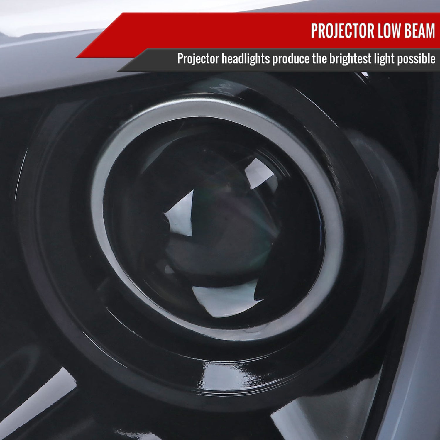 2006-2008 Dodge RAM 1500/ 06-2009 2500 3500 LED CBar Projector Headlights Smoke