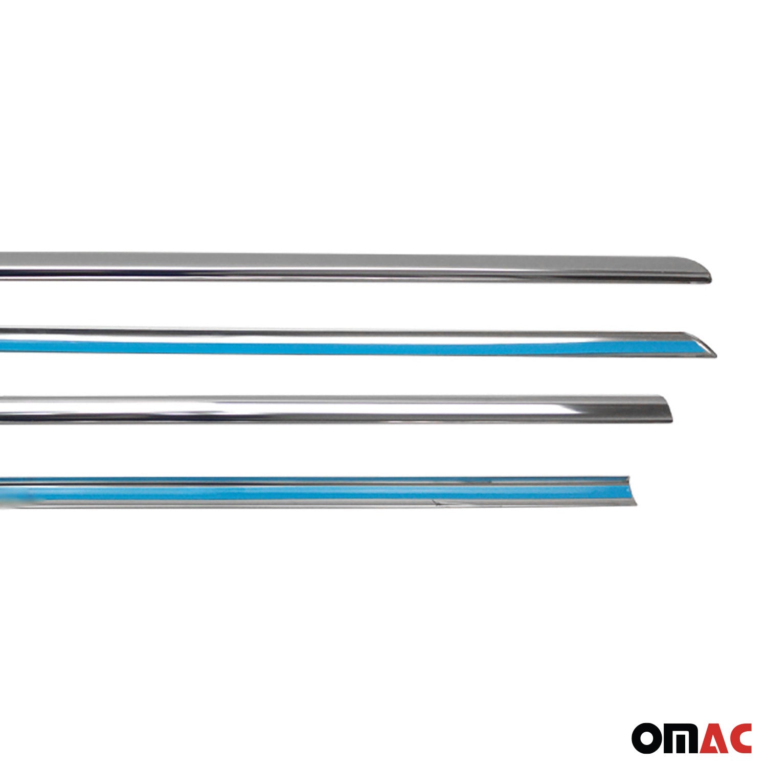 2008-2017 Mitsubishi Lancer Window Molding Trim Streamer Silver 4Pcs Stainless Steel