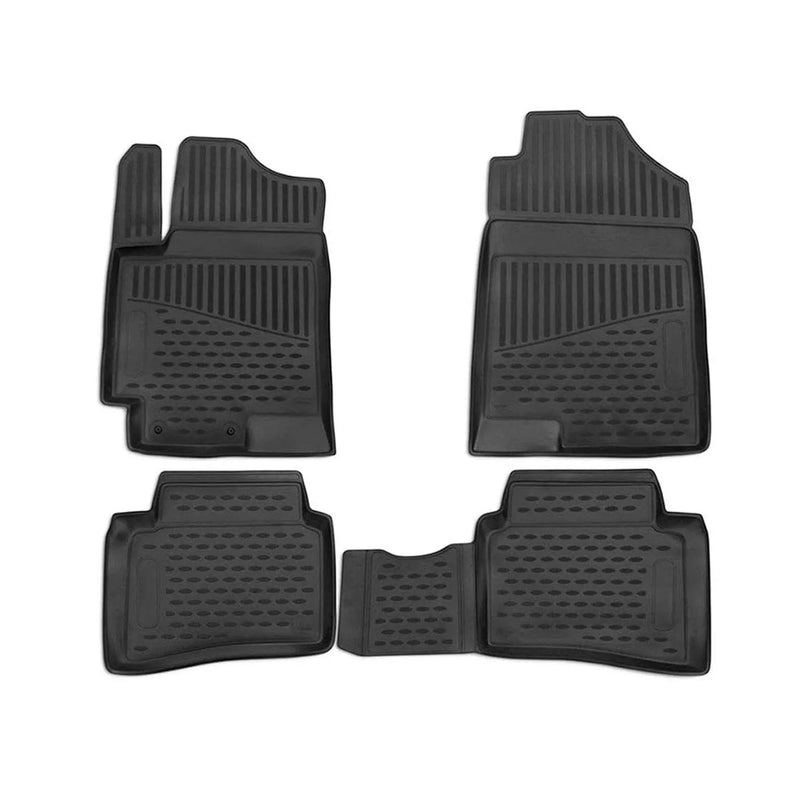 2018-2022 Hyundai Accent Floor Mats Liners Full Set All Weather Black