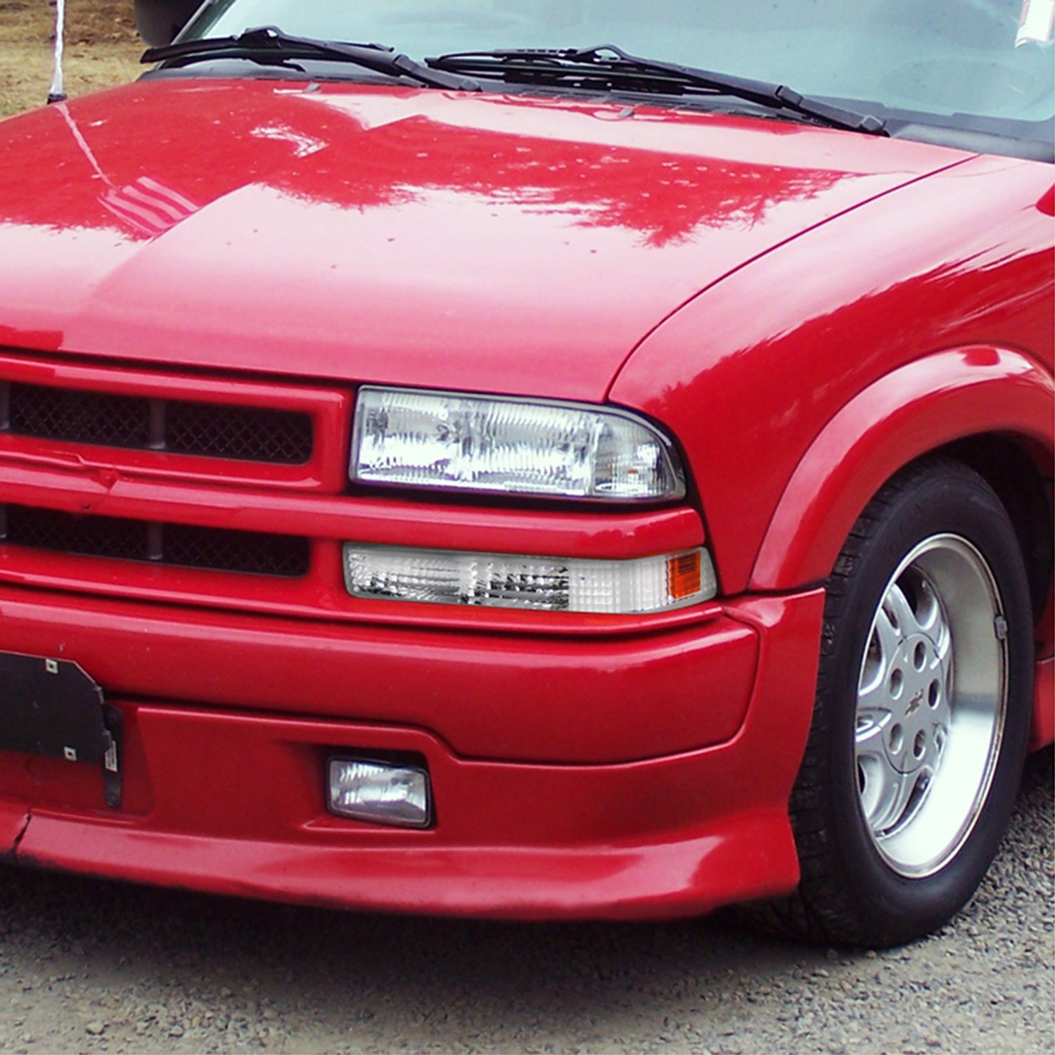 1998-2004 Chevy S10/ GMC Sonoma Bumper Lights Chrome Housing/Clear Lens