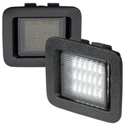 2015-2019 Ford F-150 Rear LED License Plate Lights Glossy Black/Smoke Lens