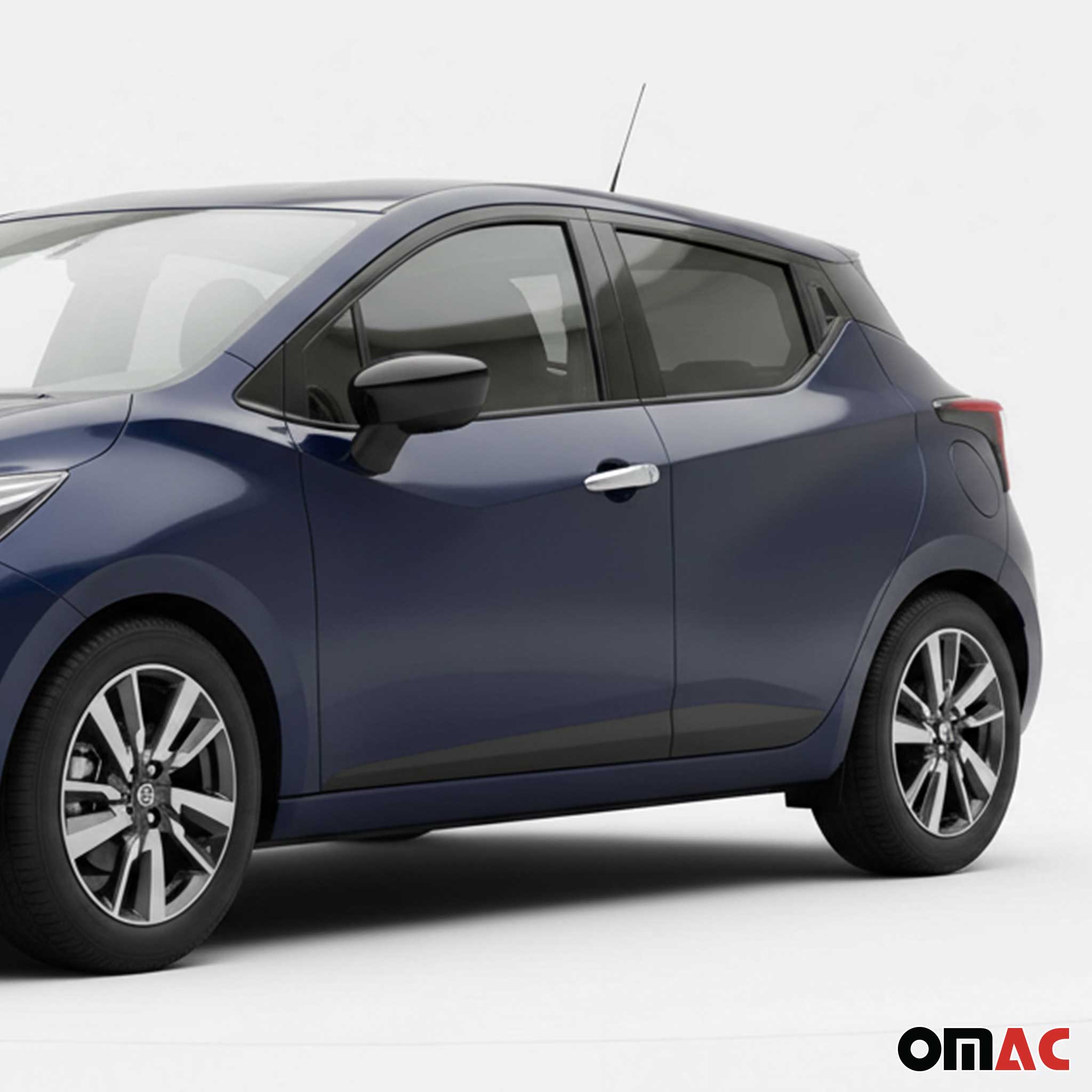 2016-2022 Nissan Micra Car Door Handle Cover Protector Stainless Steel Chrome 4 Pcs