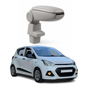 2013-2018 Hyundai i10 Black Center Console Armrest Plastic PU Leather 1Pc