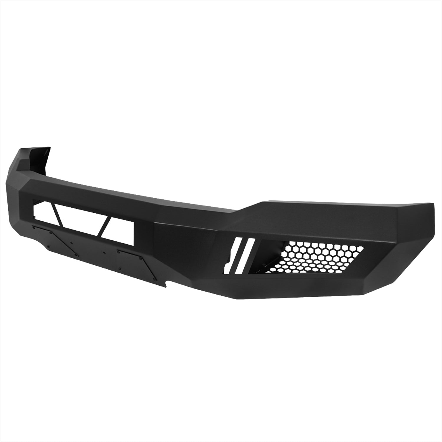 2018-2020 Ford F-150 Black Heavy Duty Steel Front Bumper & LED Light Ports