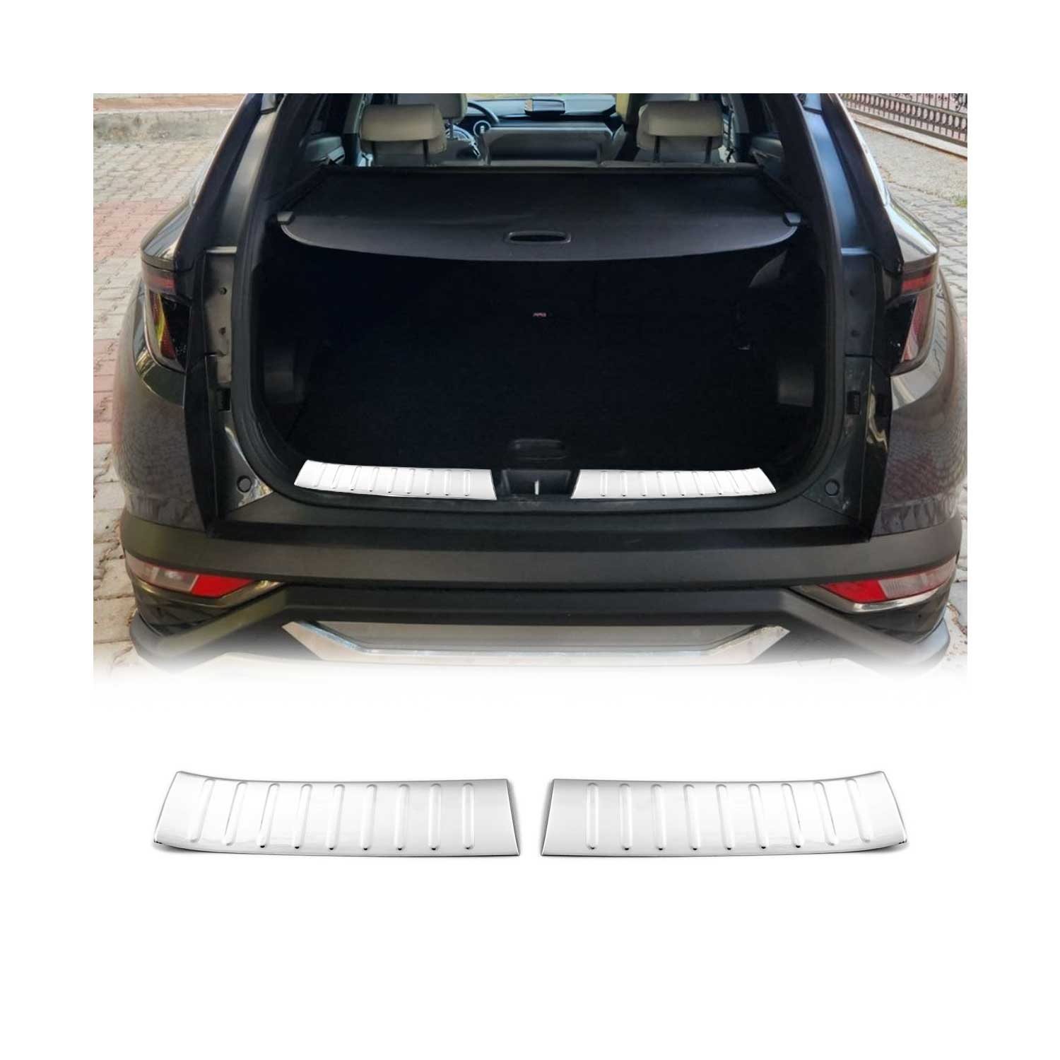 2022-2026 Hyundai Tucson OMAC Trunk Sill Cover Silver Stainless Steel