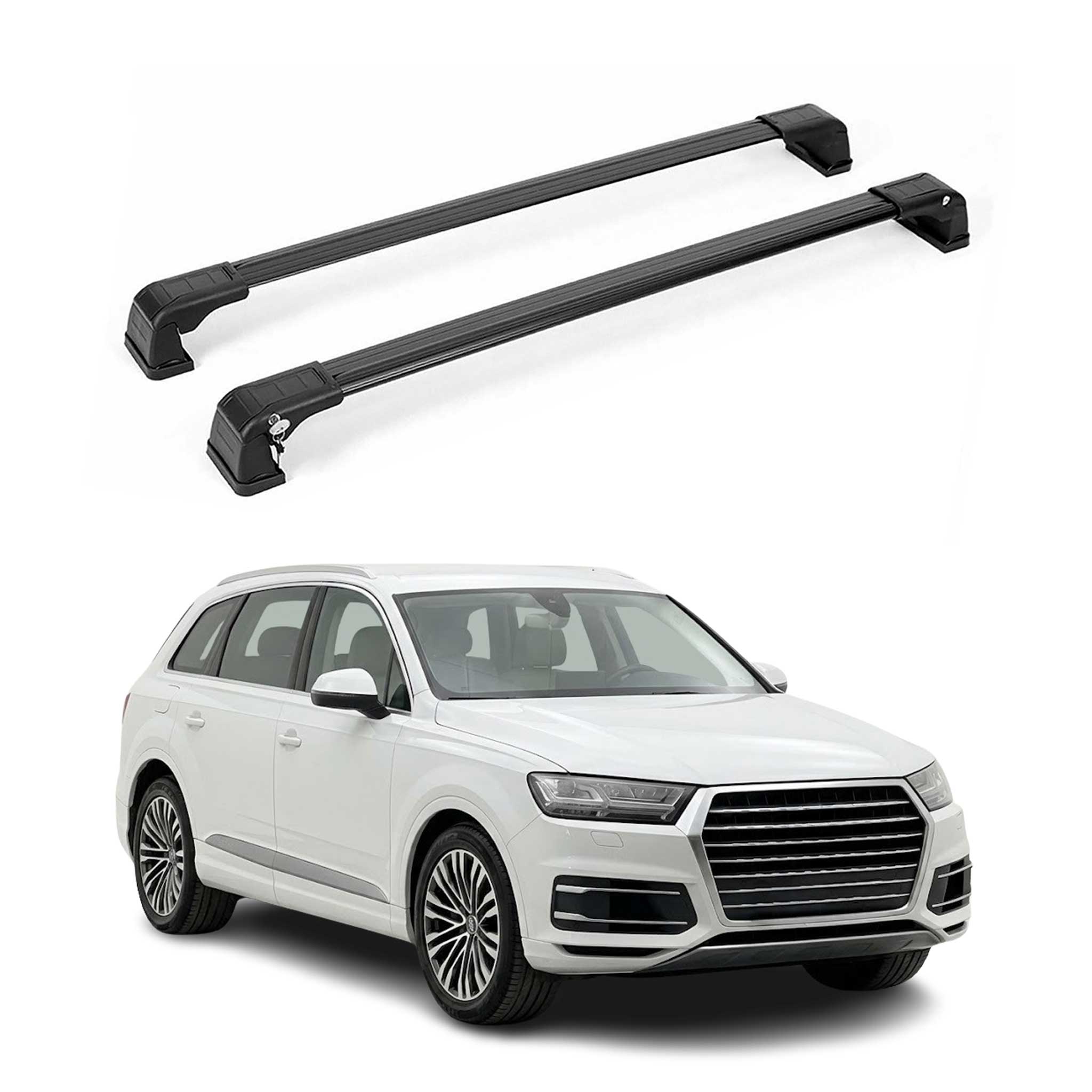 2017-2026 Audi Q7 Roof Rack Cross Bars Black