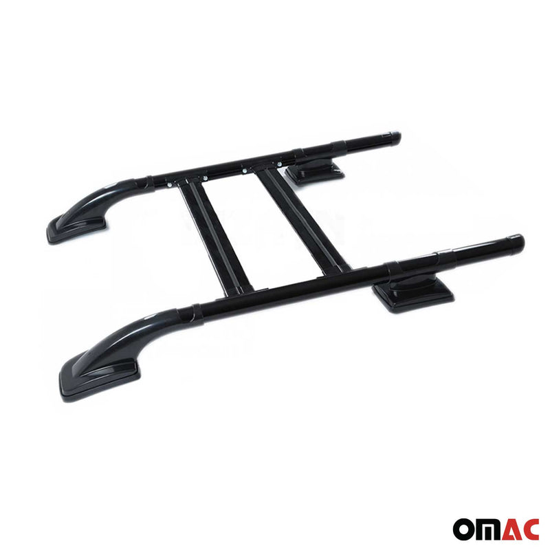 2023-2025 GMC Canyon III Top Roof Rack Side Rails Black Alu 4Pcs