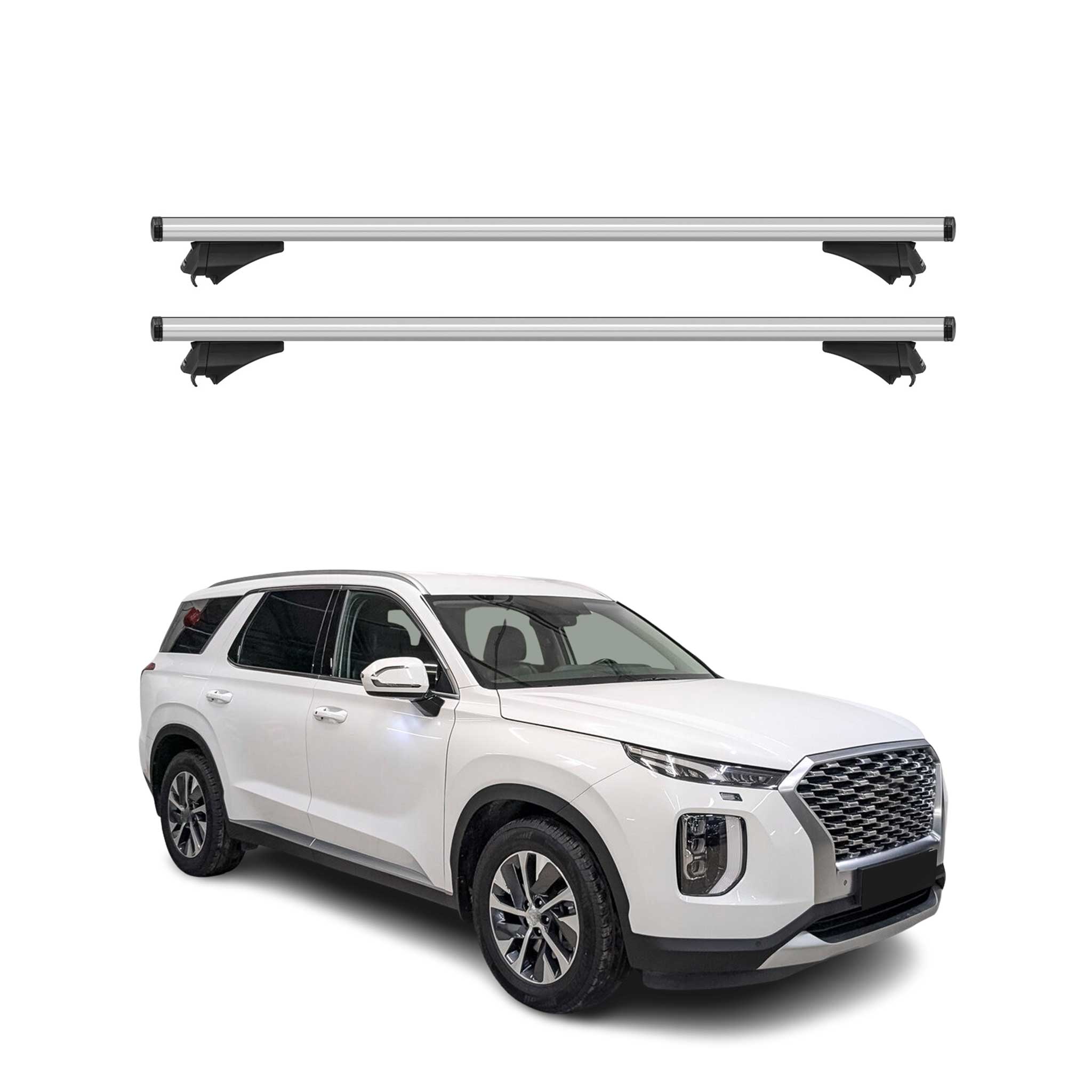2020-2025 Hyundai Palisade Roof Rack Cross Bars Silver