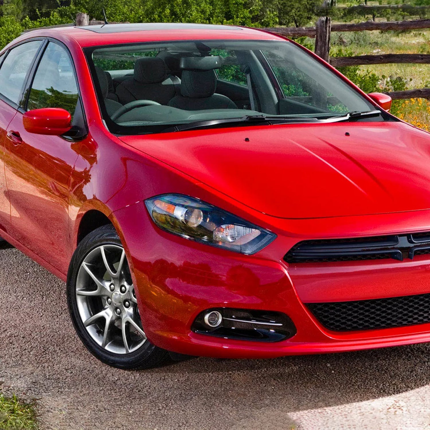 2013-2016 Dodge Dart Factory Headlights High/Low Beam - Passenger Side Black