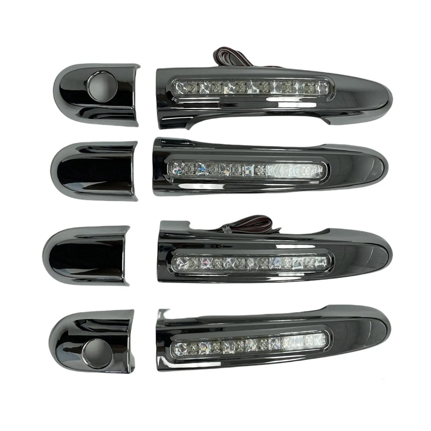 2005-2010 Kia Sportage Car Door Handle Cover Protector Silver Chrome