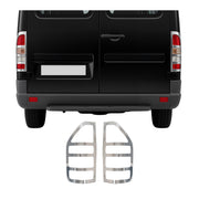 2003-2006 Dodge Sprinter Trunk Tail Light Trim Frame Stainless Steel Silver 2 Pcs