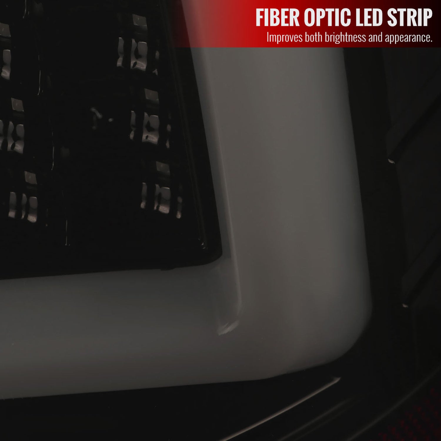 2009-2018 Dodge RAM 1500 2500 3500 White Bar LED Tail Lights Black/Smoke