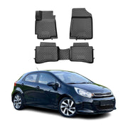 2012-2017 Kia Rio Floor Mats Liners Full Set All Weather Black