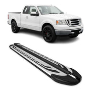 2004-2014 Ford F-150 Super Cab Nerf Bar Side Step Running Boards Alu 2x