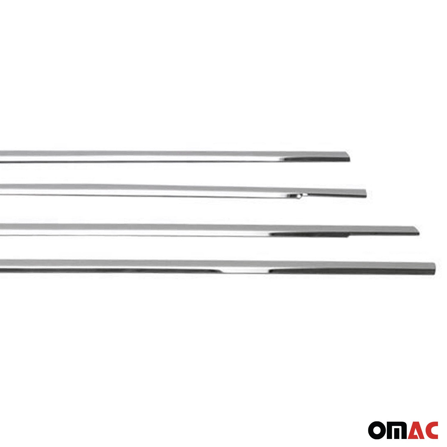 2000-2004 Ford Focus Window Molding Trim Streamer Stainless Steel Silver 4x