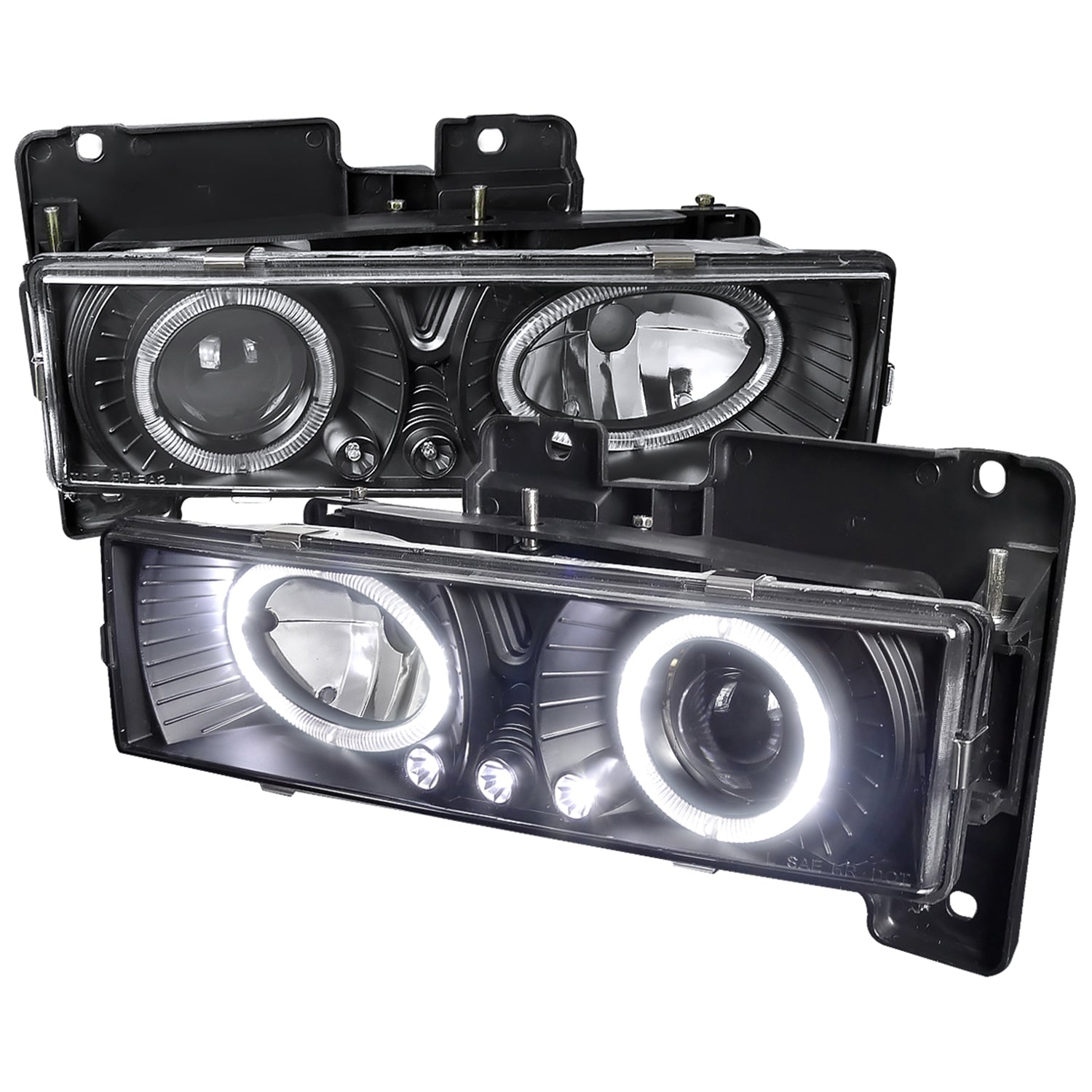 1988-1999 Chevy C/K C10/Blazer/Tahoe/Sierra/Silverado Dual Halo Headlights