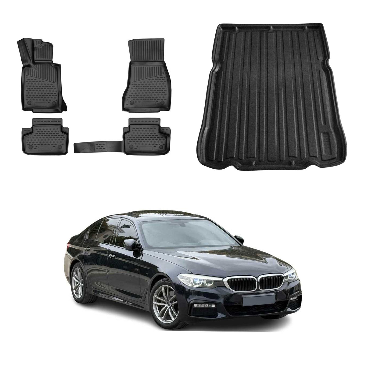 OMAC Floor Mats & Cargo Liners for BMW 5 Series Sedan G30 M5 F90 2017-2023