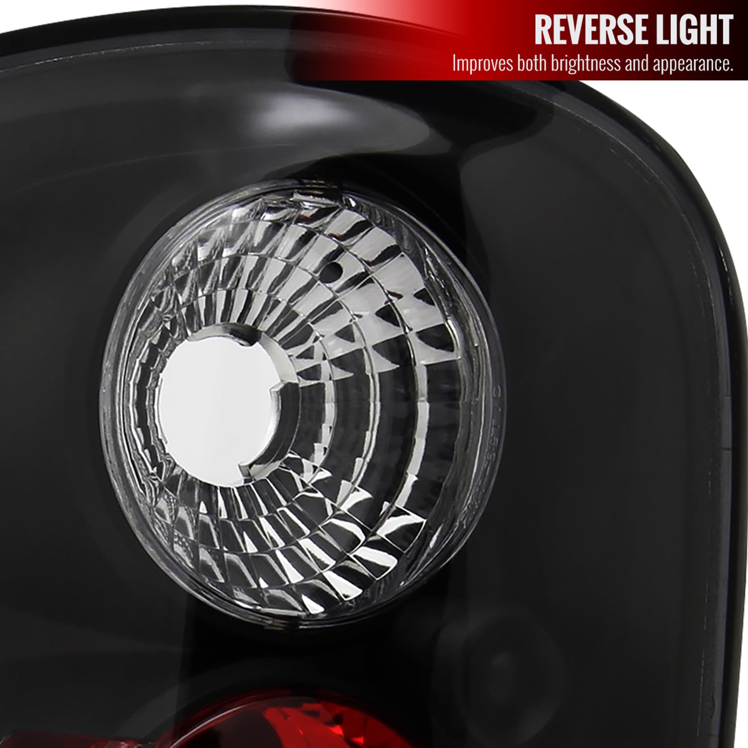 1997-2004 Ford F-150 Flareside Tail Lights Matte Black Housing/Clear Lens