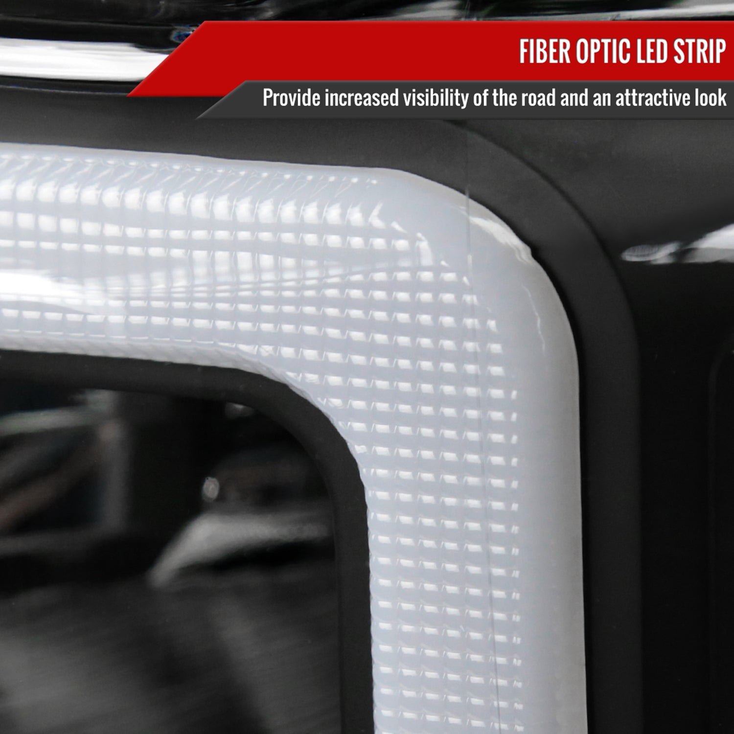 2008-2010 Ford F-250/350/450/550 SuperDuty Factory LED Signal Headlights Black