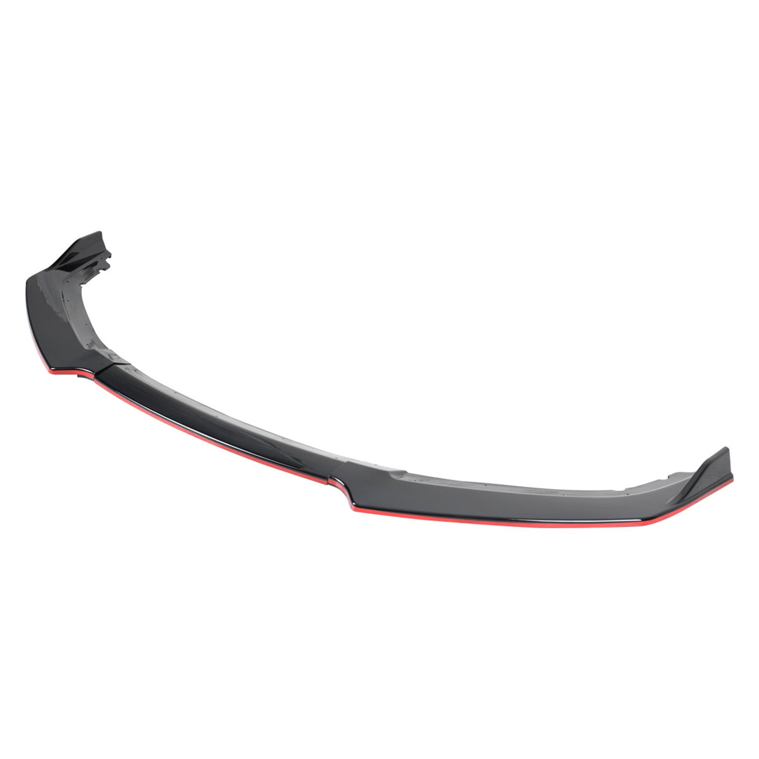 2016-2018 Honda Civic Sedan Black/Red Trim Front Bumper Lip Splitter Kit