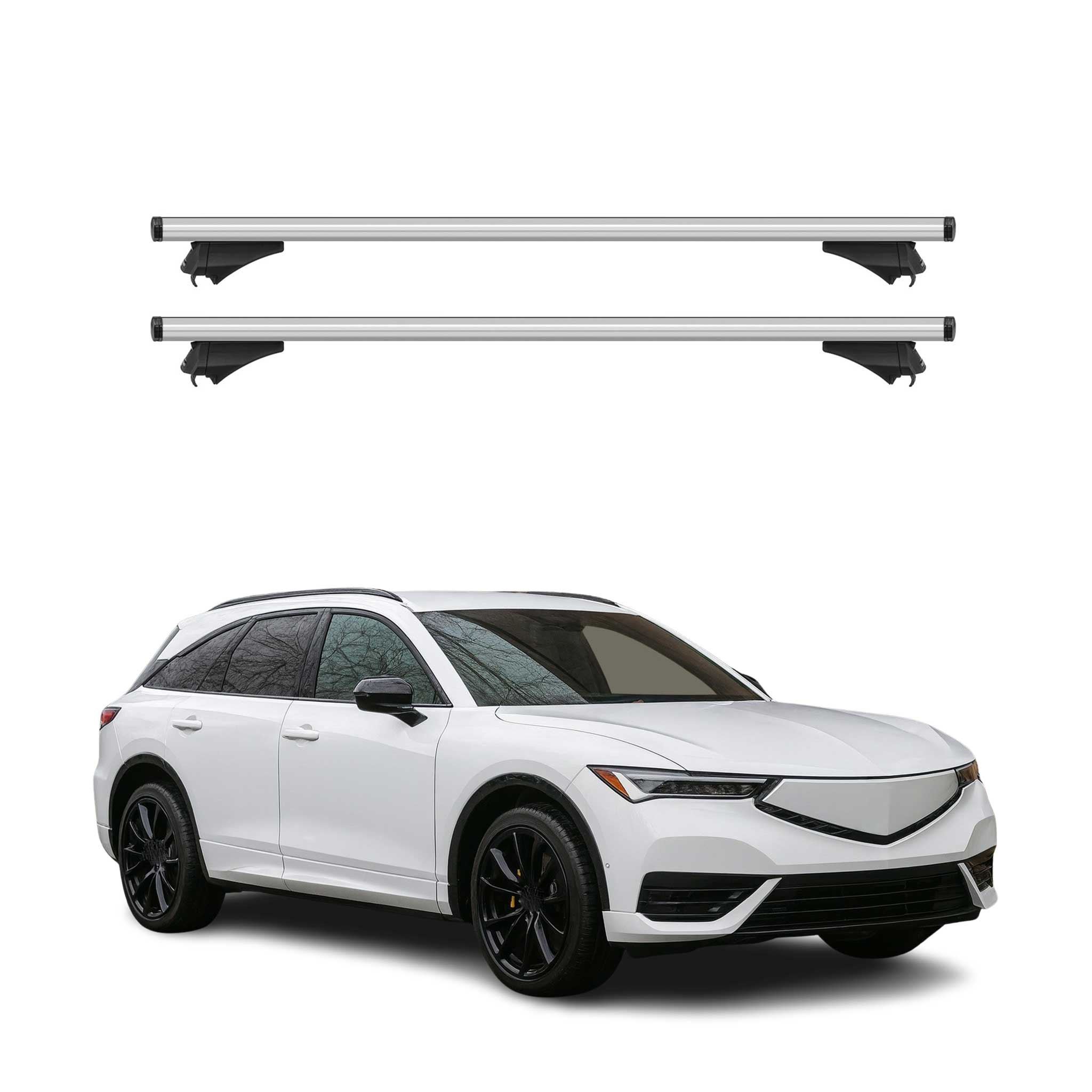 2024-2025 Acura ZDX Roof Rack Cross Bars Luggage Carrier Silver 2Pcs