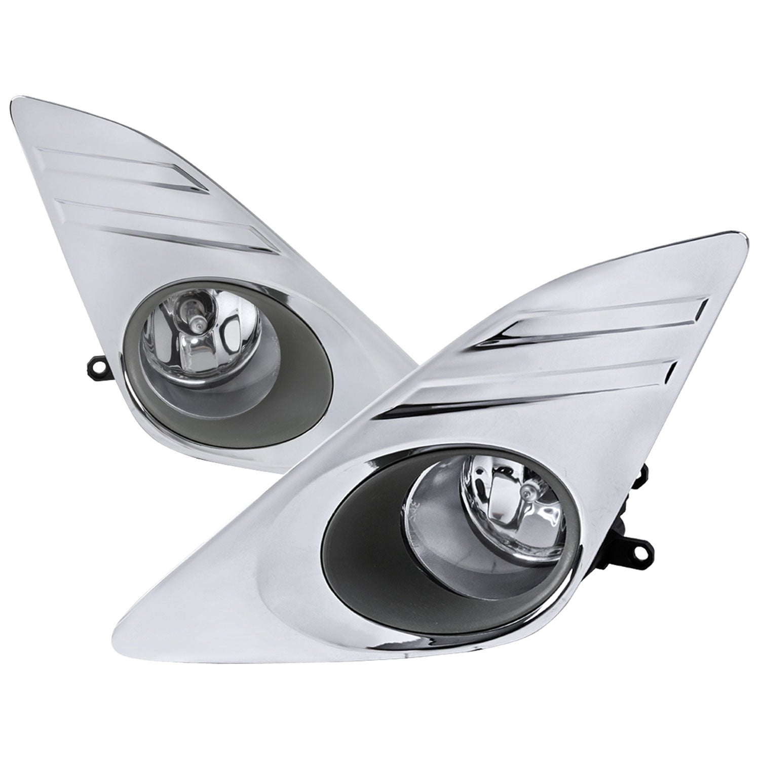 2012-2014 Toyota Camry H11 Fog Lights Kit Chrome Housing/Clear Lens