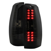 2007-2012 Chevy Avalanche LED Tail Lights Glossy Black Housing/Smoke Lens
