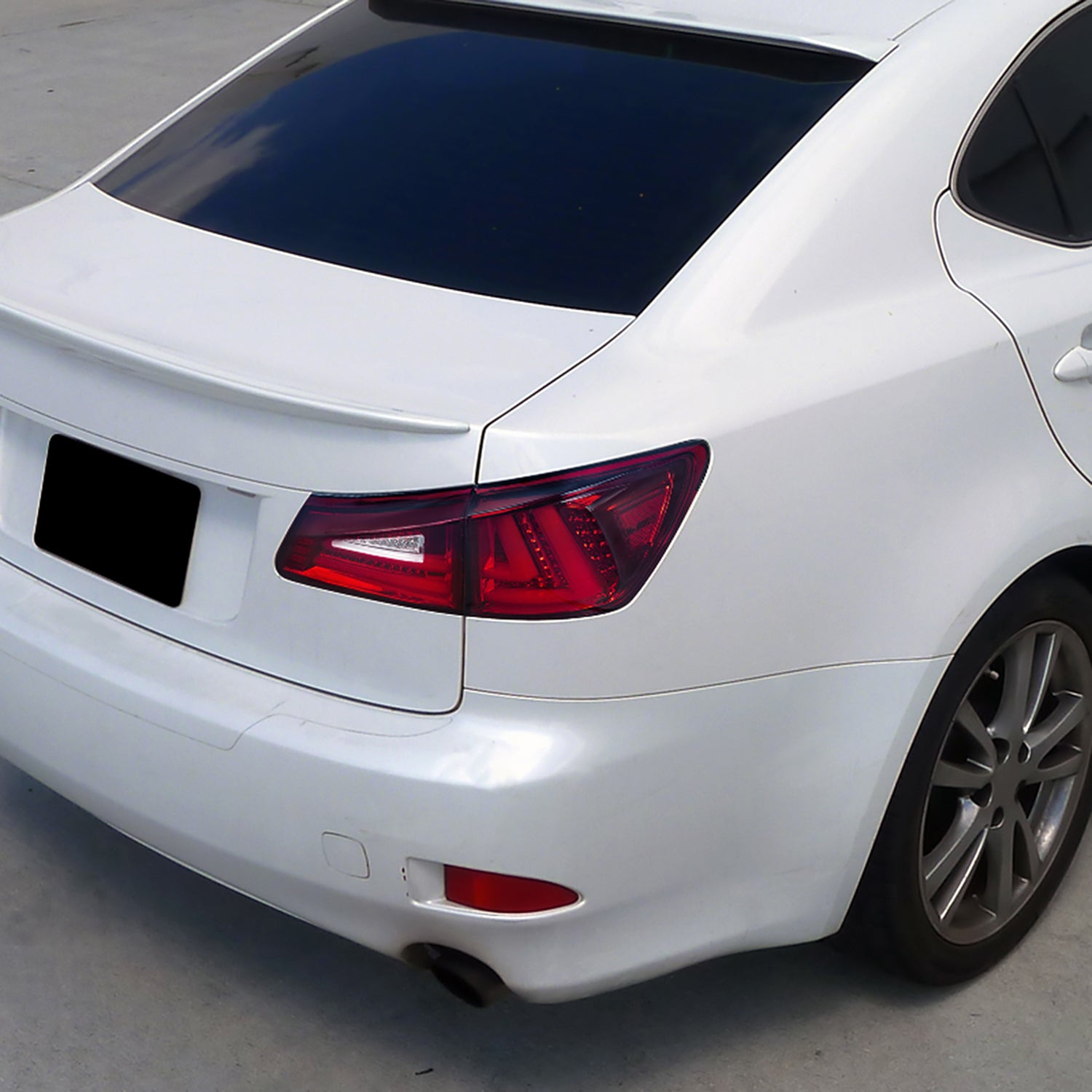 2006-2008 Lexus IS250/IS350 LED Tail Lights & Trunk Lights Chrome/Red Lens