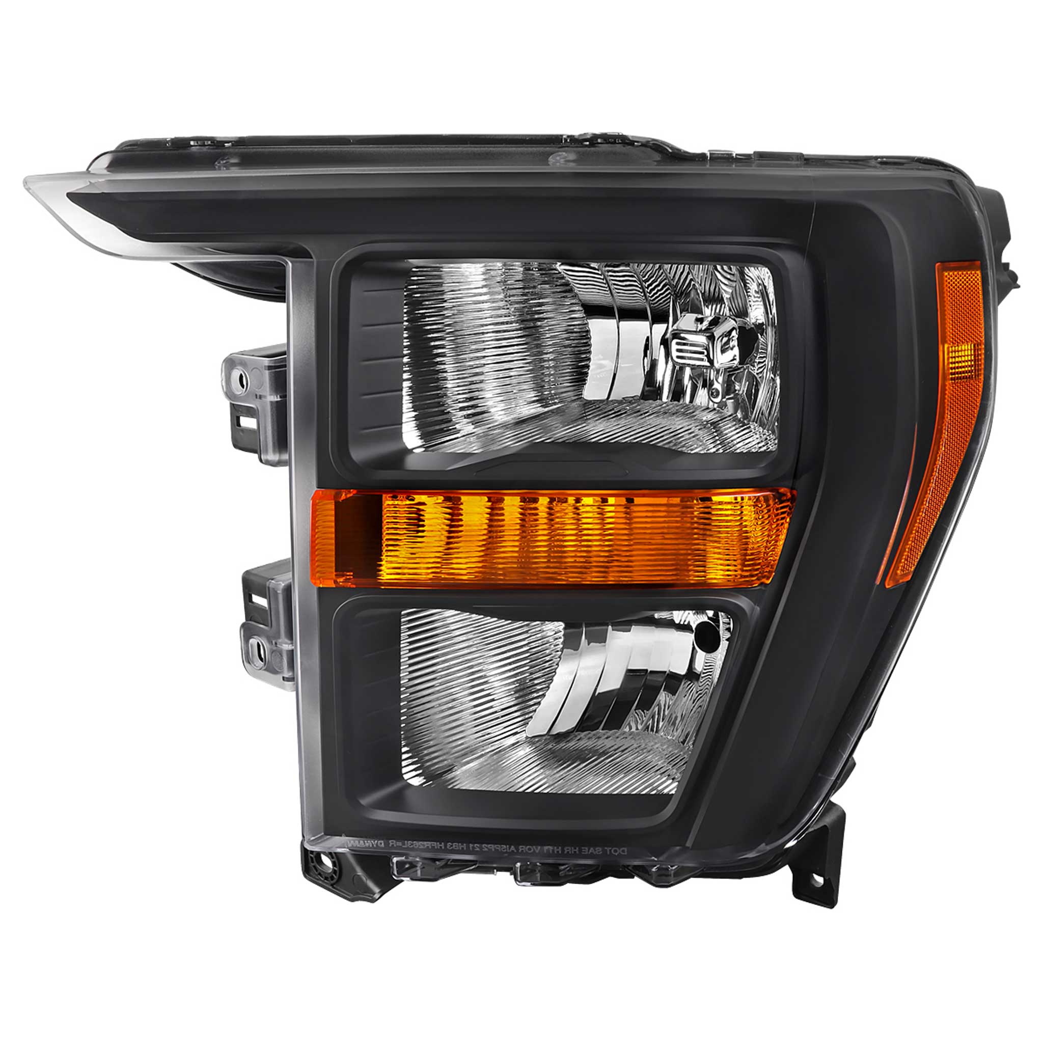 For Ford F-150 2021-2023 Factory Style Headlight Matte Black Housing Clear Lens Driver Side Only