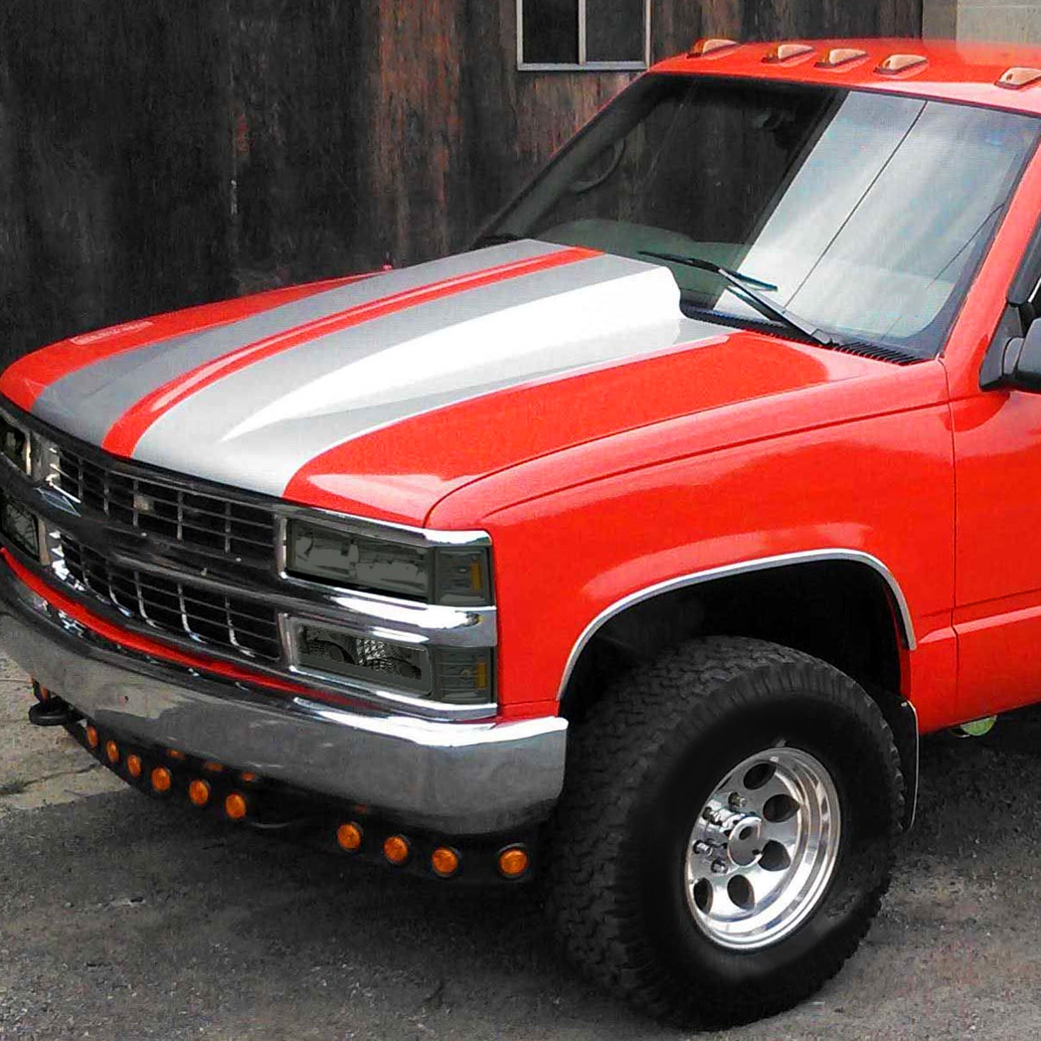 1988-1998 Chevy/GMC C10 C/K LED Strip Bumper Corner Signal Lights Chrome/Smoke