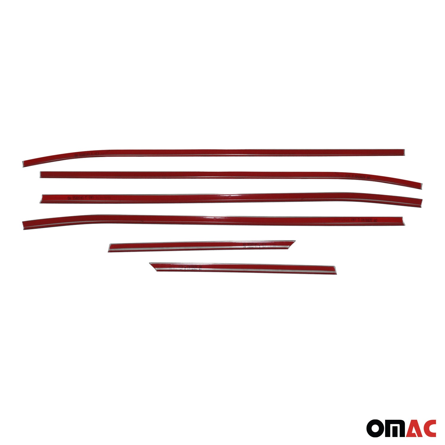 2022-2026 Hyundai Tucson Window Molding Trim Streamer Silver 6Pcs Stainless Steel