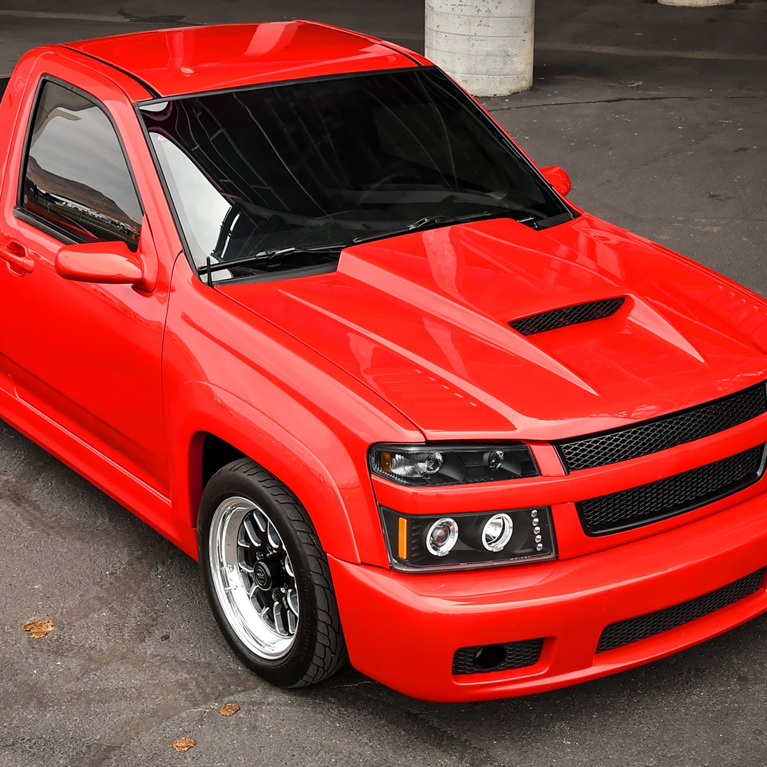 2004-2012 Chevy Colorado GMC Canyon Corner Lights Matte Black/Clear Lens