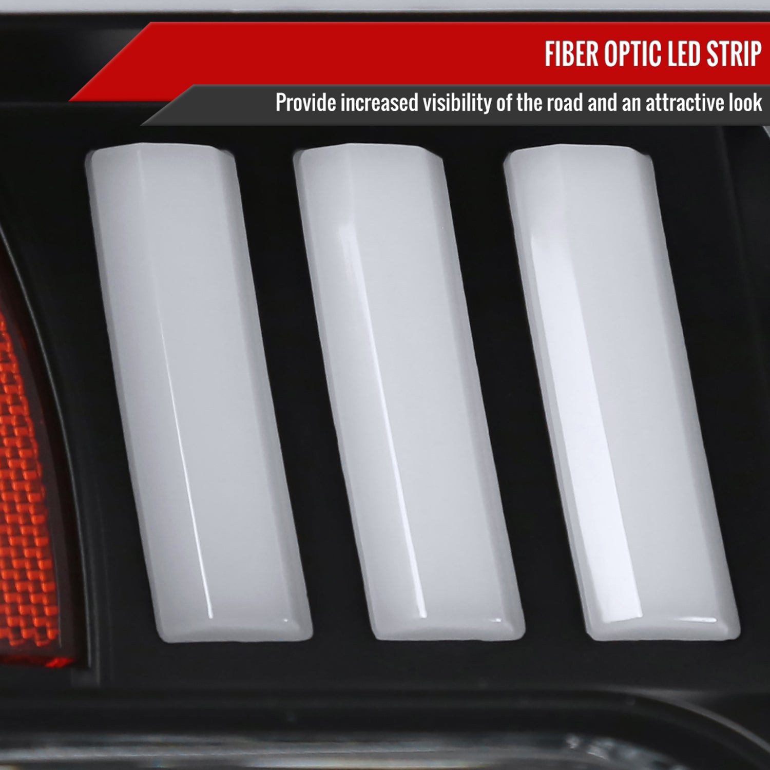 2015-2017 Ford F-150 LED Bar Projector Headlights - RS Matte Black / Clear