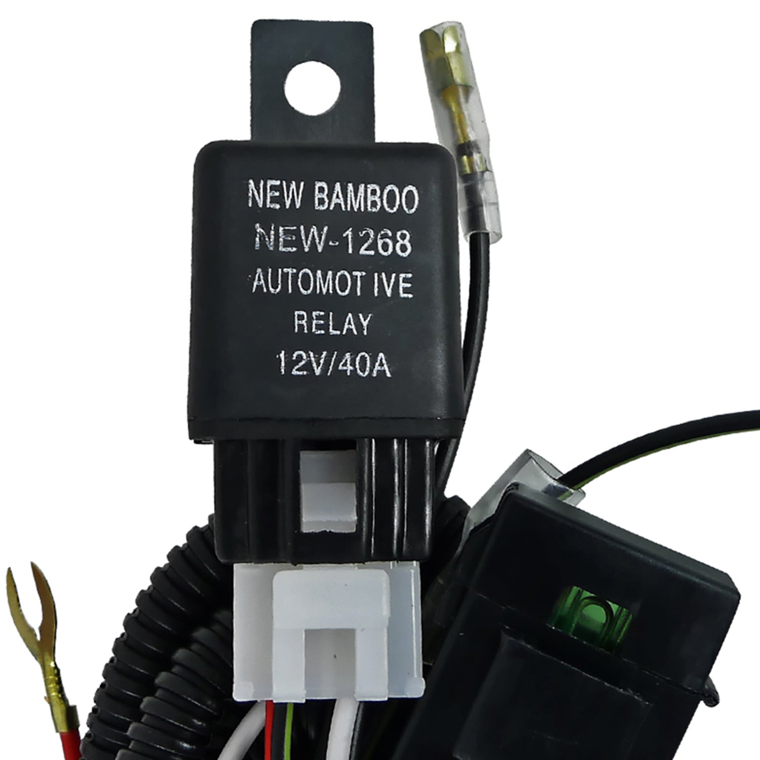 Universal 16Gauge Off Road LED Work Lights Wiring Kit Dual Relay & On/Off Switch