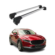 2020-2026 Mazda CX-30 Roof Rack Cross Bars Luggage Carrier Alu Gray 2x